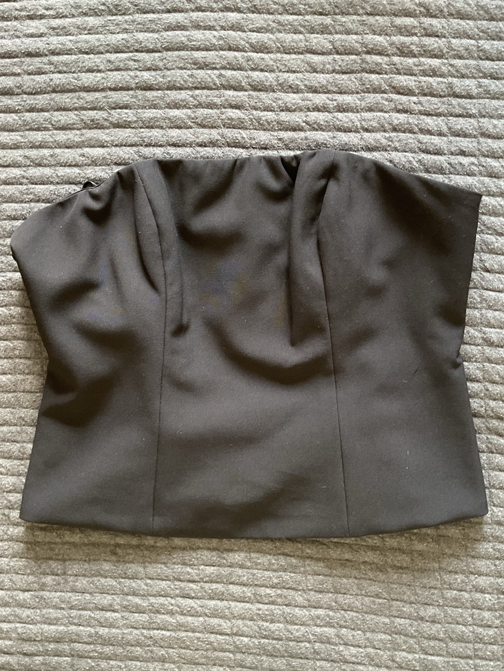 Express Black Strapless Structured Tube Top